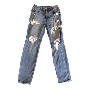 AE Distressed Skinny Jeans X-SHORT